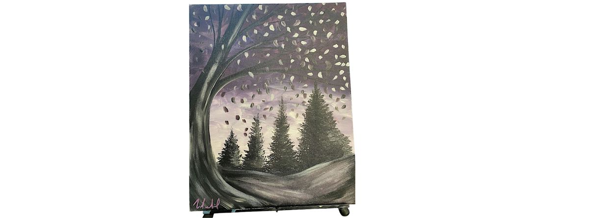 Escape to the Lavender Forest: A Relaxing Paint & Sip Experience