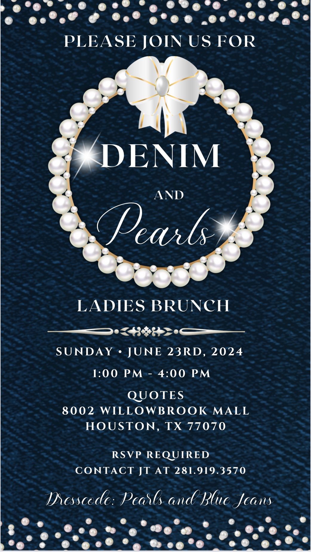 Denim and Pearls Brunch