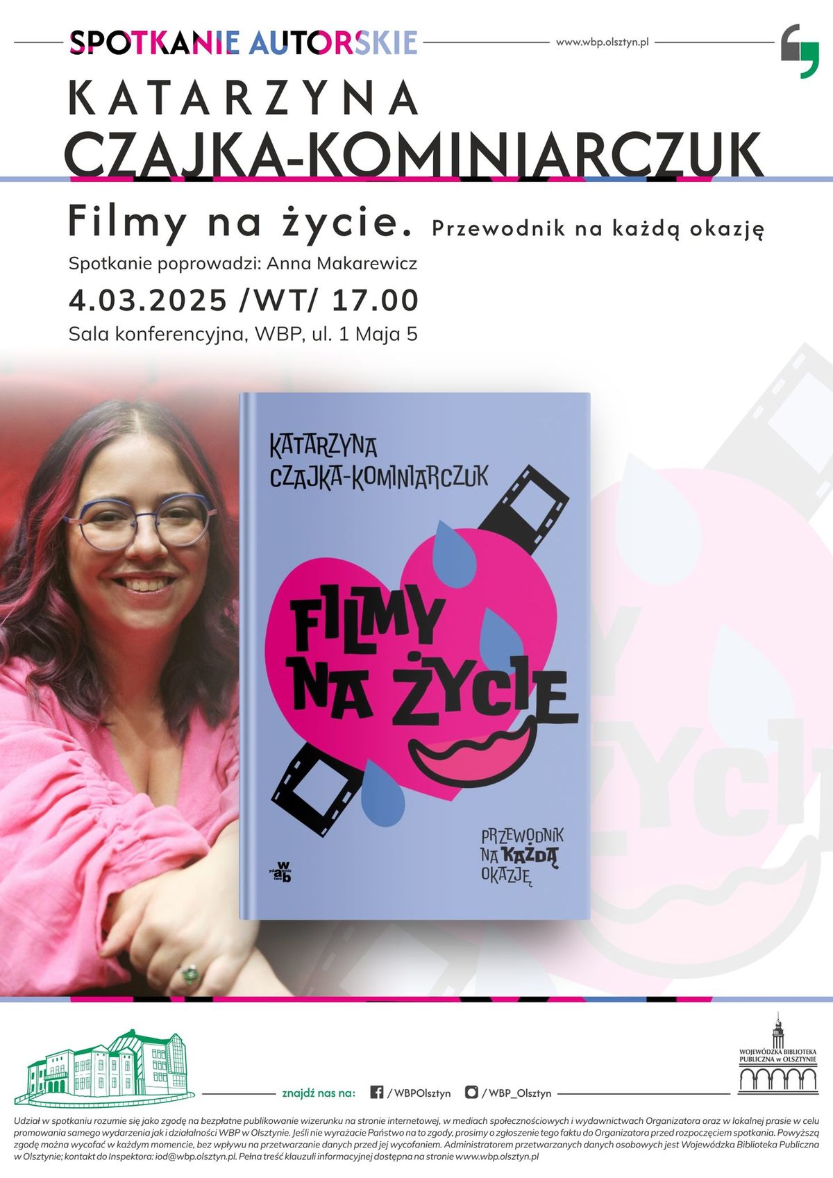 Filmy na \u017cycie \u2013 spotkanie autorskie z Kasi\u0105 Czajk\u0105-Kominiarczuk