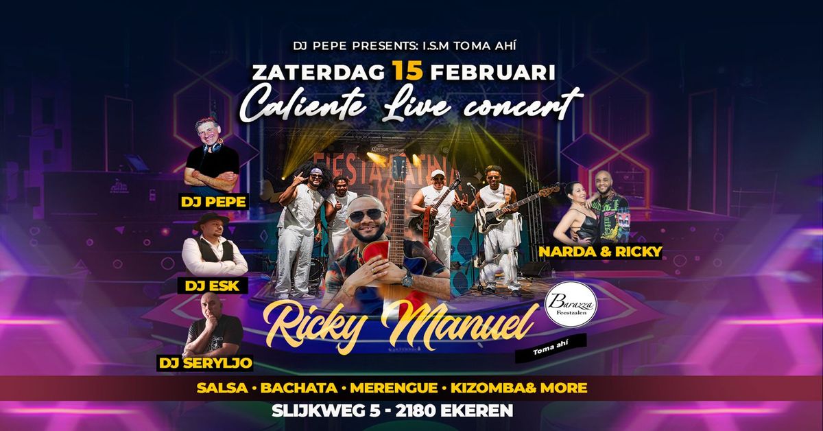 CALIENTE LIVE SPECIAL @Barazza | RICKY MANUEL \u00a1Live concert Dominican Band