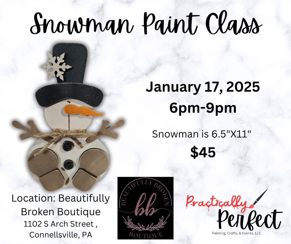 Snowman Paint Class