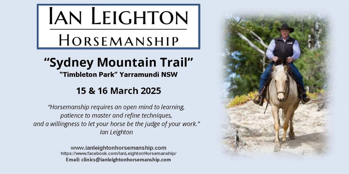 NSW Yarramundi \u201cSydney Mountain Trail\u201d Weekend Clinic March 2025