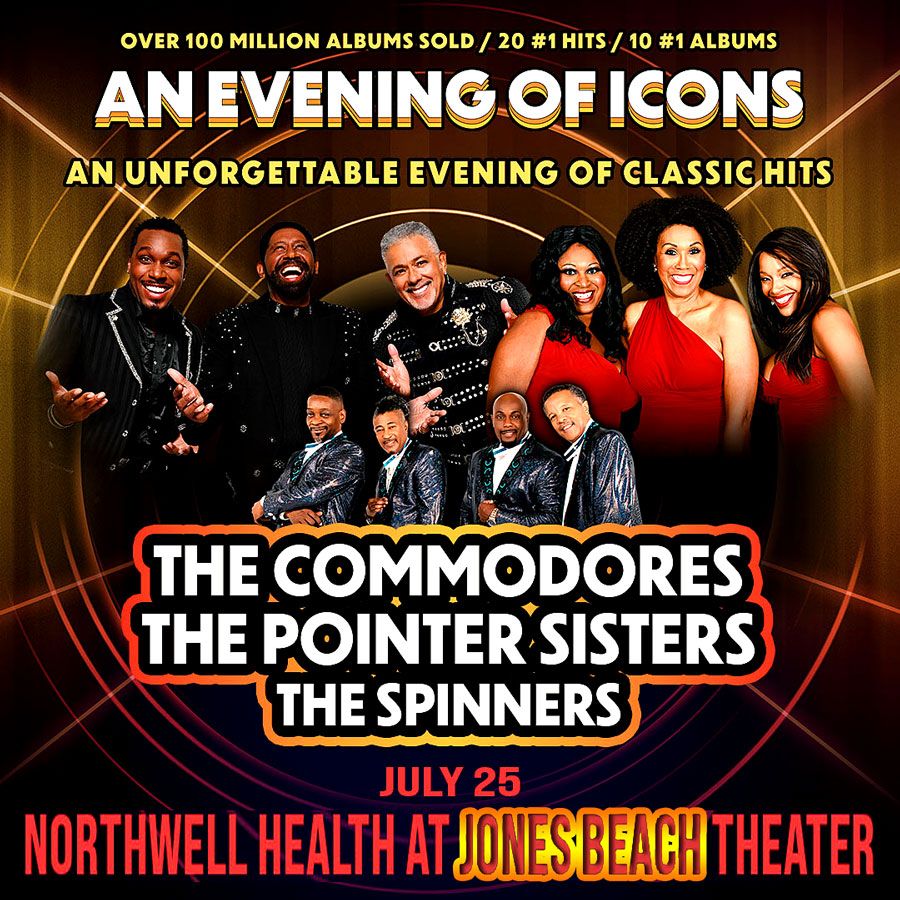 An Evening of Icons: The Commodores, Pointer Sisters, and The Spinners
