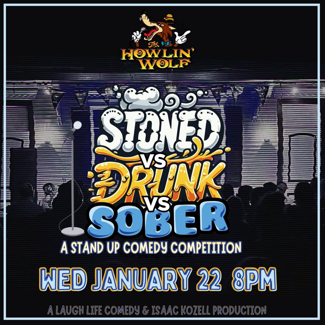 Stoned vs. Drunk vs. Sober: A Standup Comedy Competition