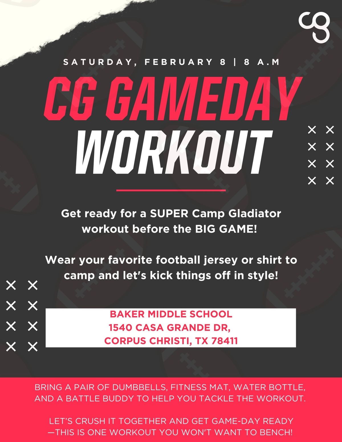 CG Corpus Christi's FREE Super Bowl Workout