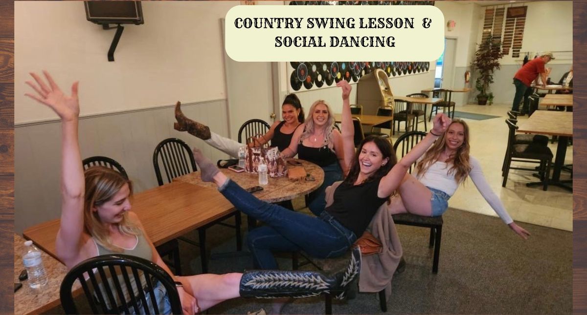 Country Swing Lesson & Social Dancing