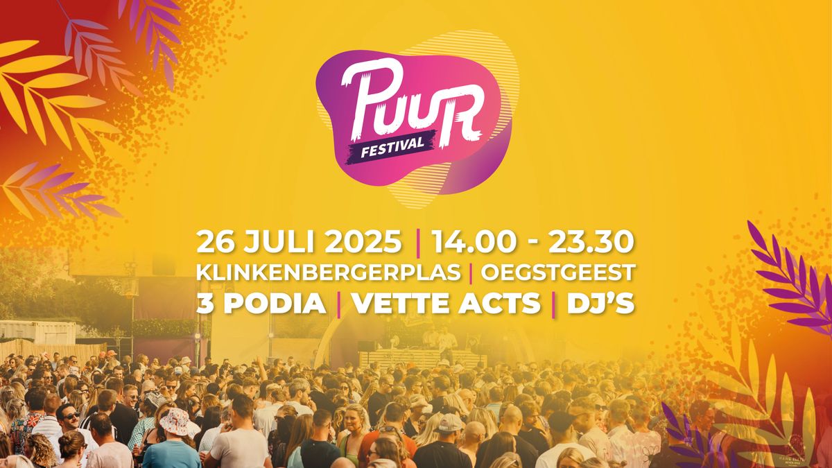 Puur Festival 2025 - Klinkenbergerplas, Oegstgeest