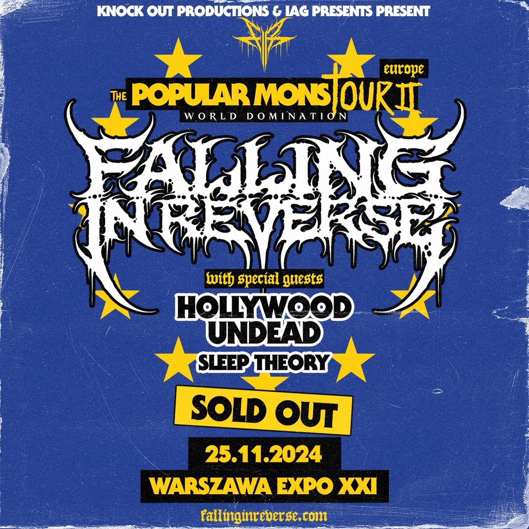 [SOLD OUT] Falling In Reverse + Hollywood Undead, Sleep Theory \/ 25 XI 2024 \/ Warszawa