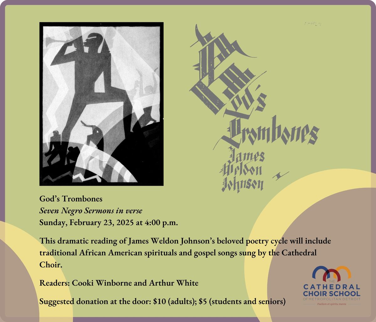 God's Trombones: Seven Negro Sermons in Verse, by James Weldon Johnson