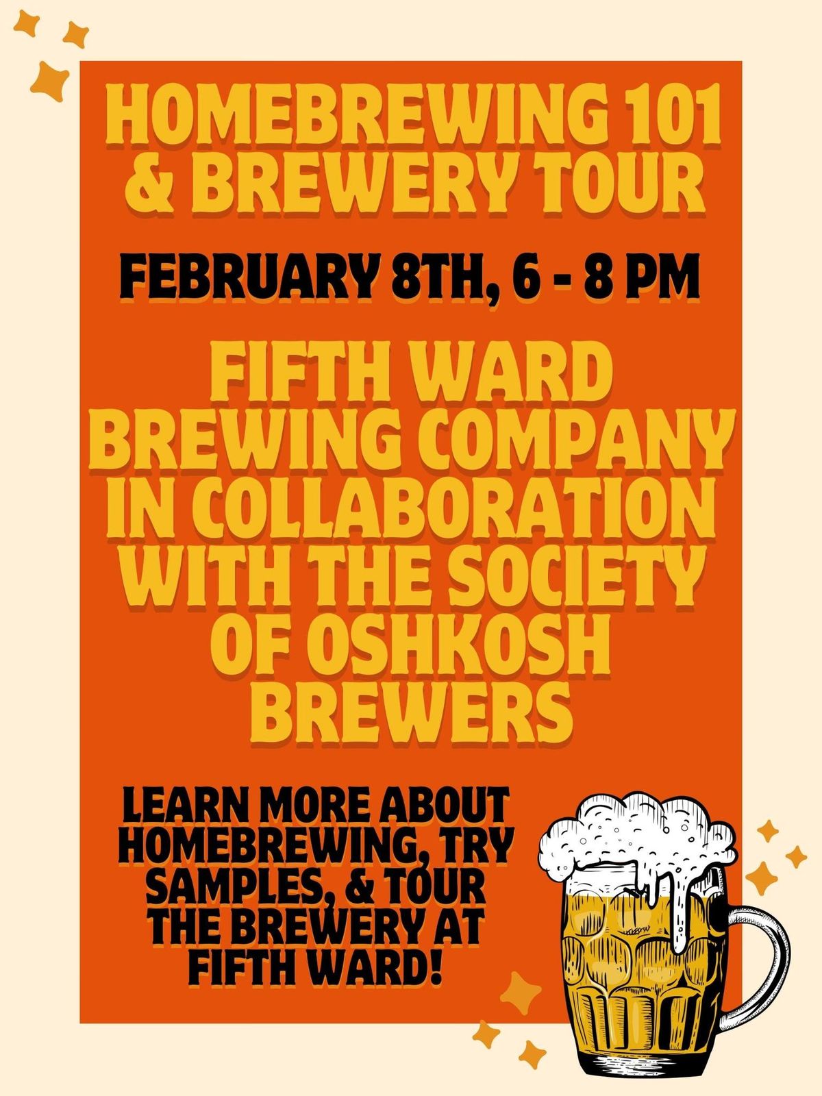 Homebrewing 101 & Fifth Ward Brewery Tour