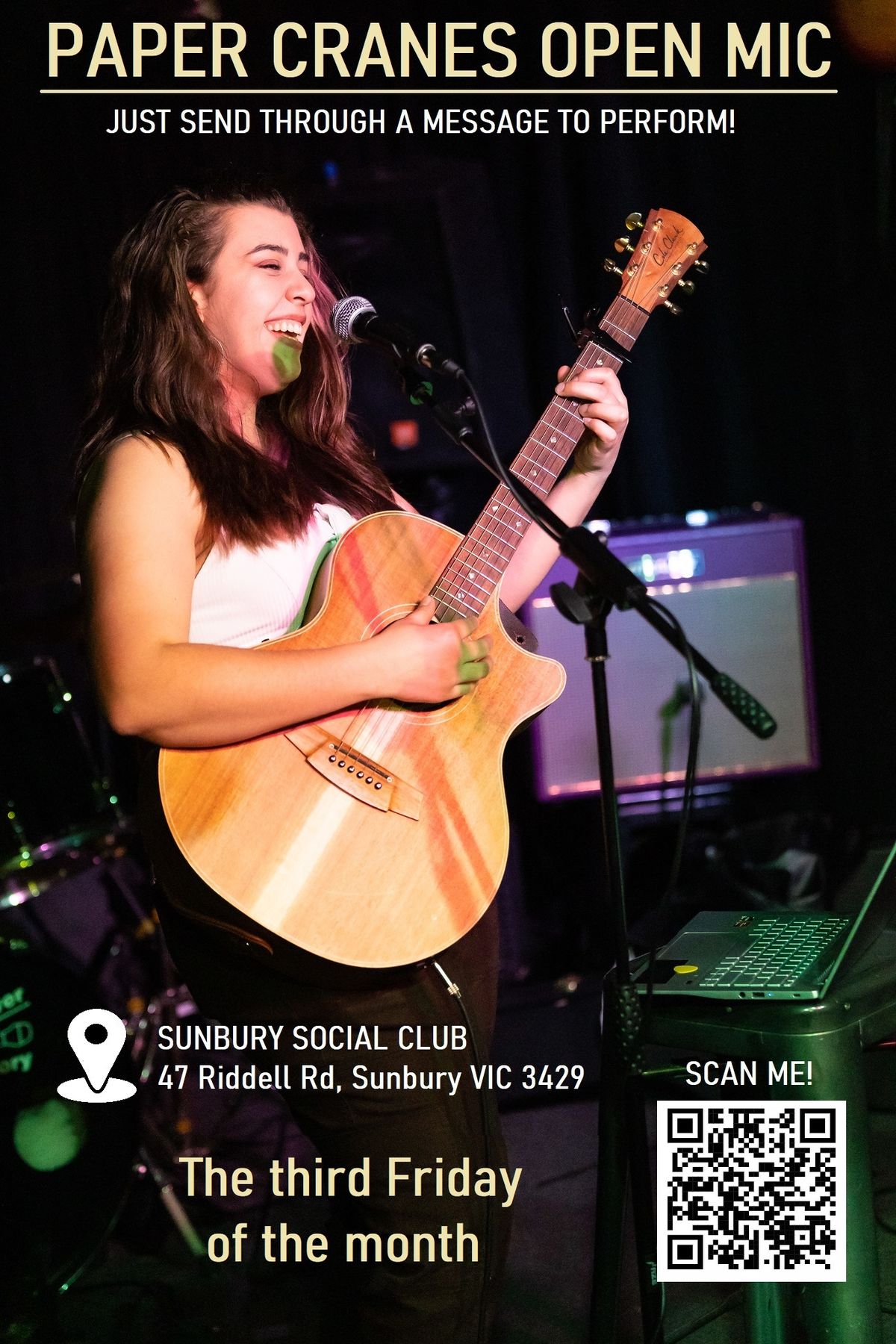 Sunbury social club open mic