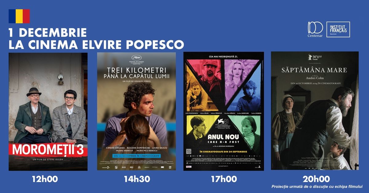 1 decembrie la Cinema Elvire Popesco