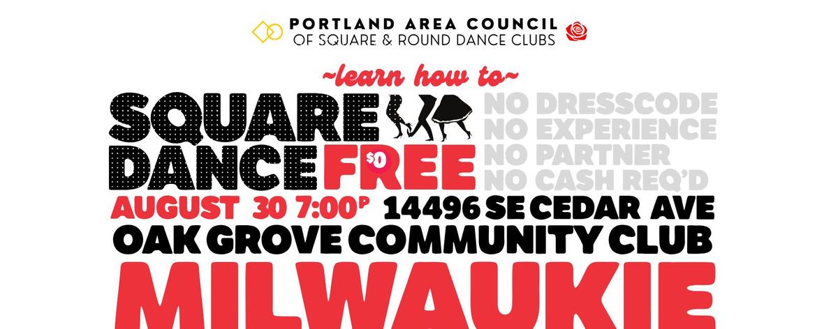 Learn to Square Dance Free - Portland Area Council