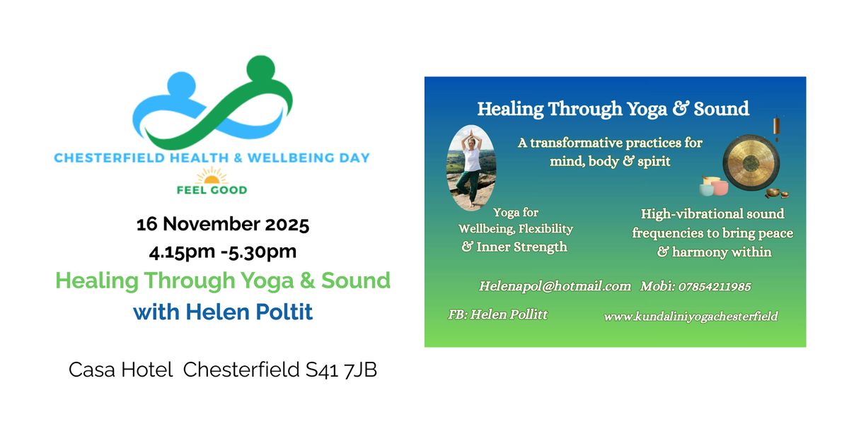 Workshop: Healing Through Yoga & Sound Journey  4.15pm