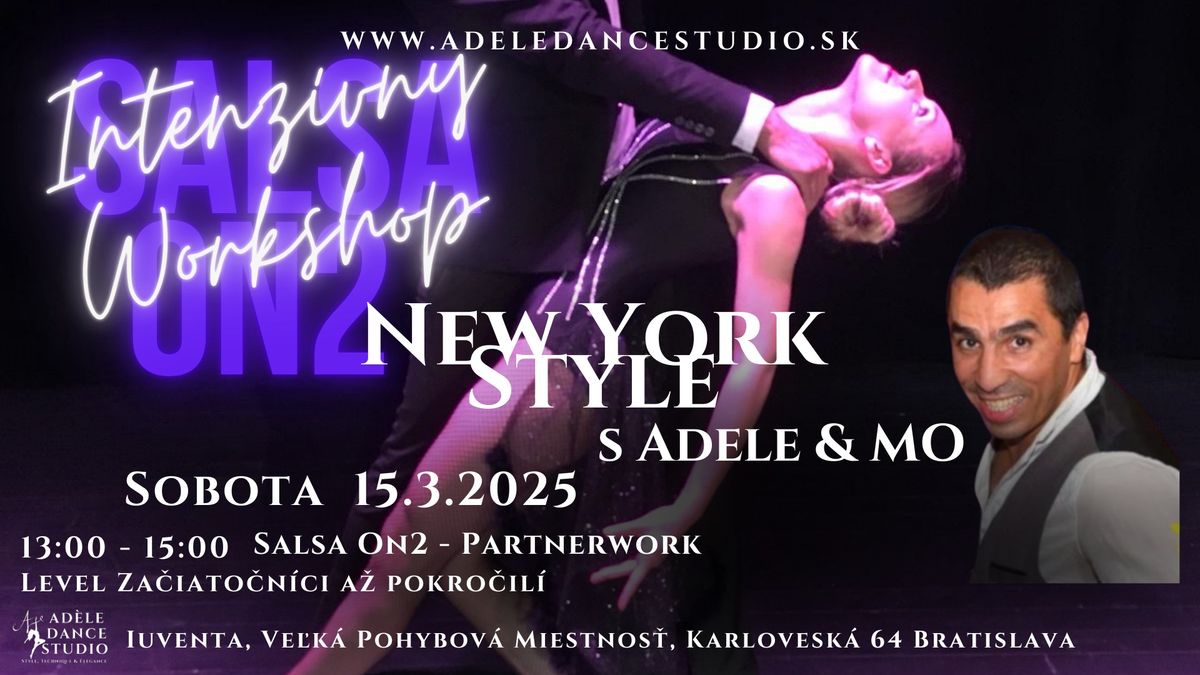 Intenz\u00edvny Salsa ON2 Workshop s Ad\u00e8le & MO