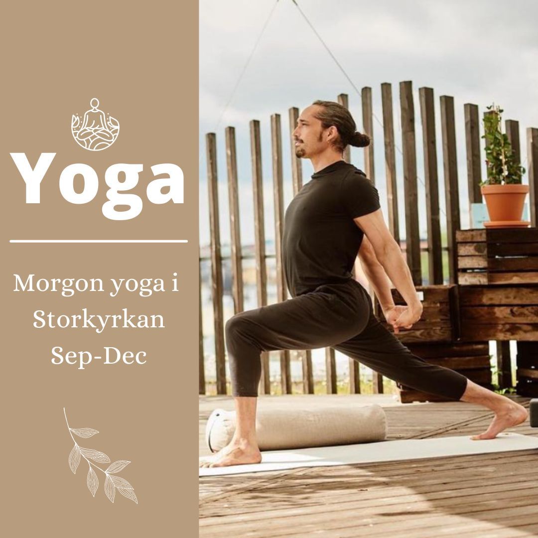 Yoga i Storkyrkan under h\u00f6sten