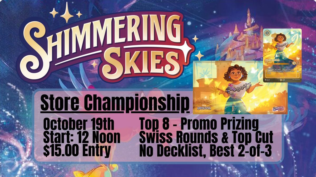 Shimmering Skies Store Championship - Top 8 Promo Prizing - Sat, Oct 19th.