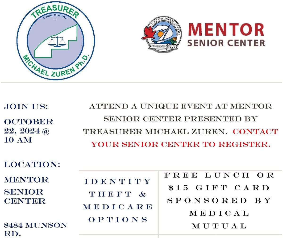 Mentor Senior Center Presentation