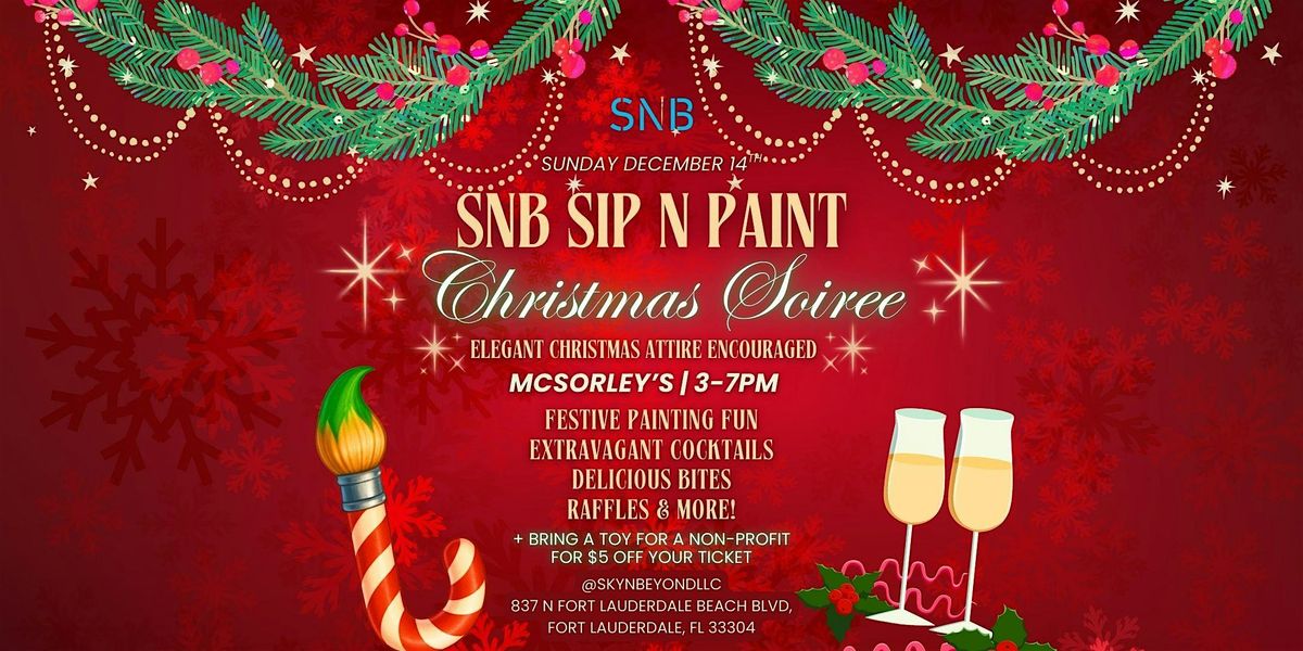 12\/14 -  SnB Sip n Paint: Christmas Soiree Edition
