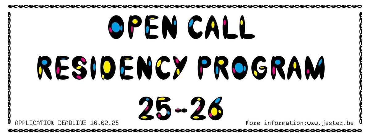 OPEN CALL - residency program 25-26