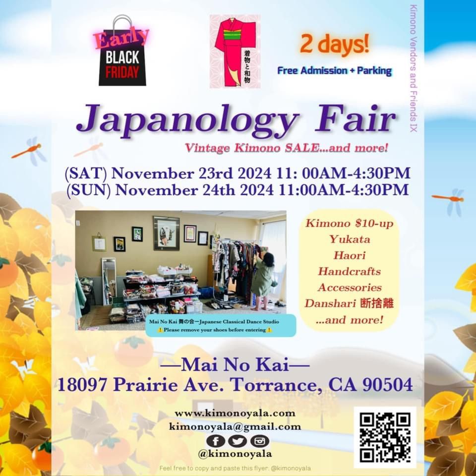 2 days! \u3010Japanology Fair\u3011in Torrance \u2014EARLY BLACK FRIDAY SALE\u2014