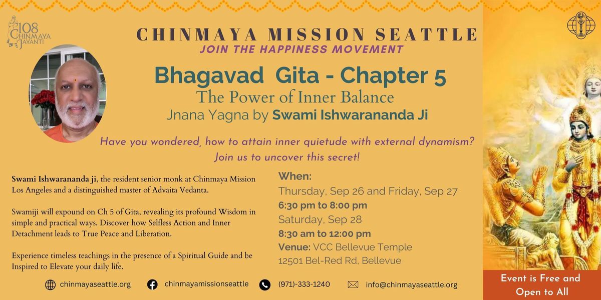 Bhagavad Gita- Chapter 5, The Power of Inner Balance