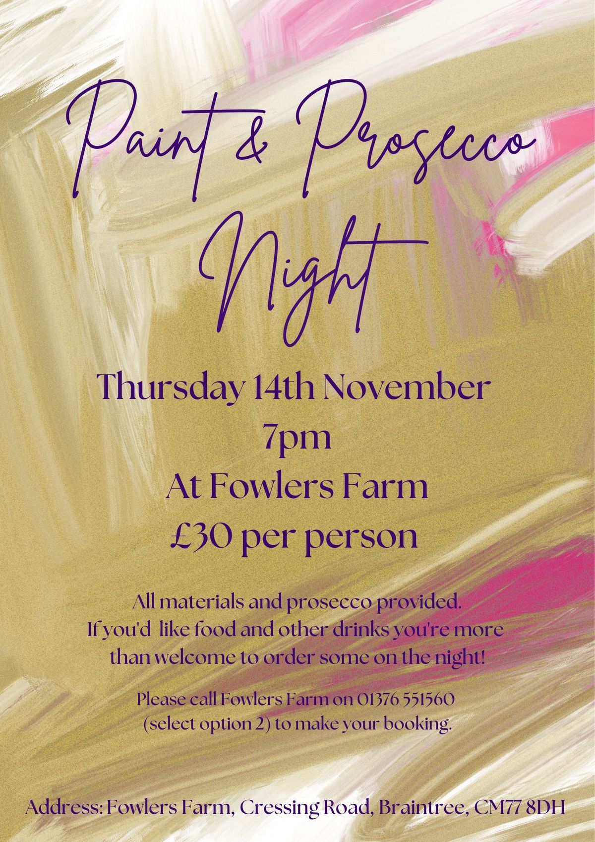 Paint and Prosecco Night 