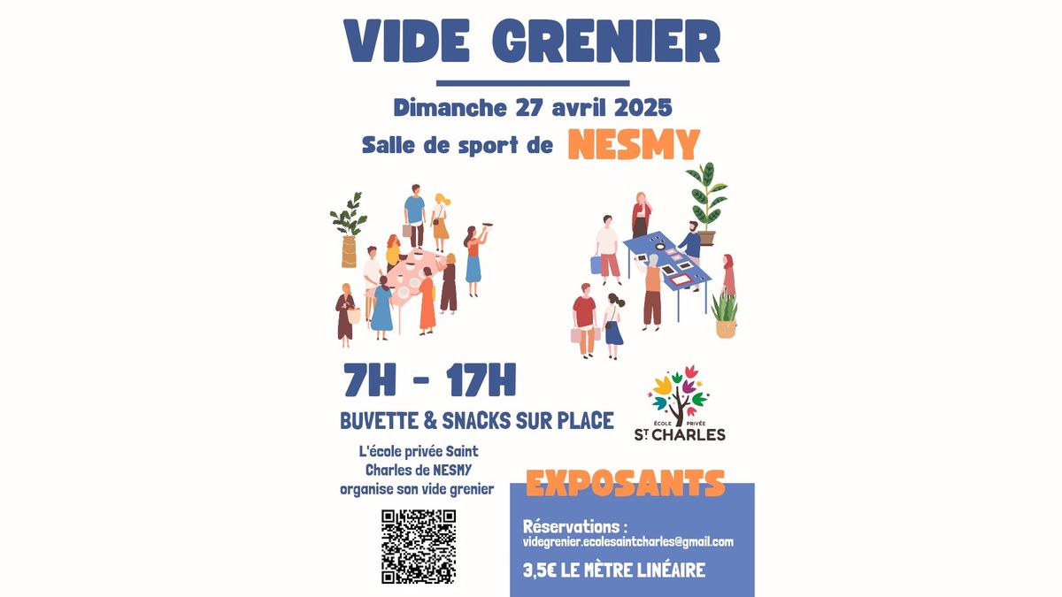 Vide grenier de l'Ecole Saint Charles de NESMY 