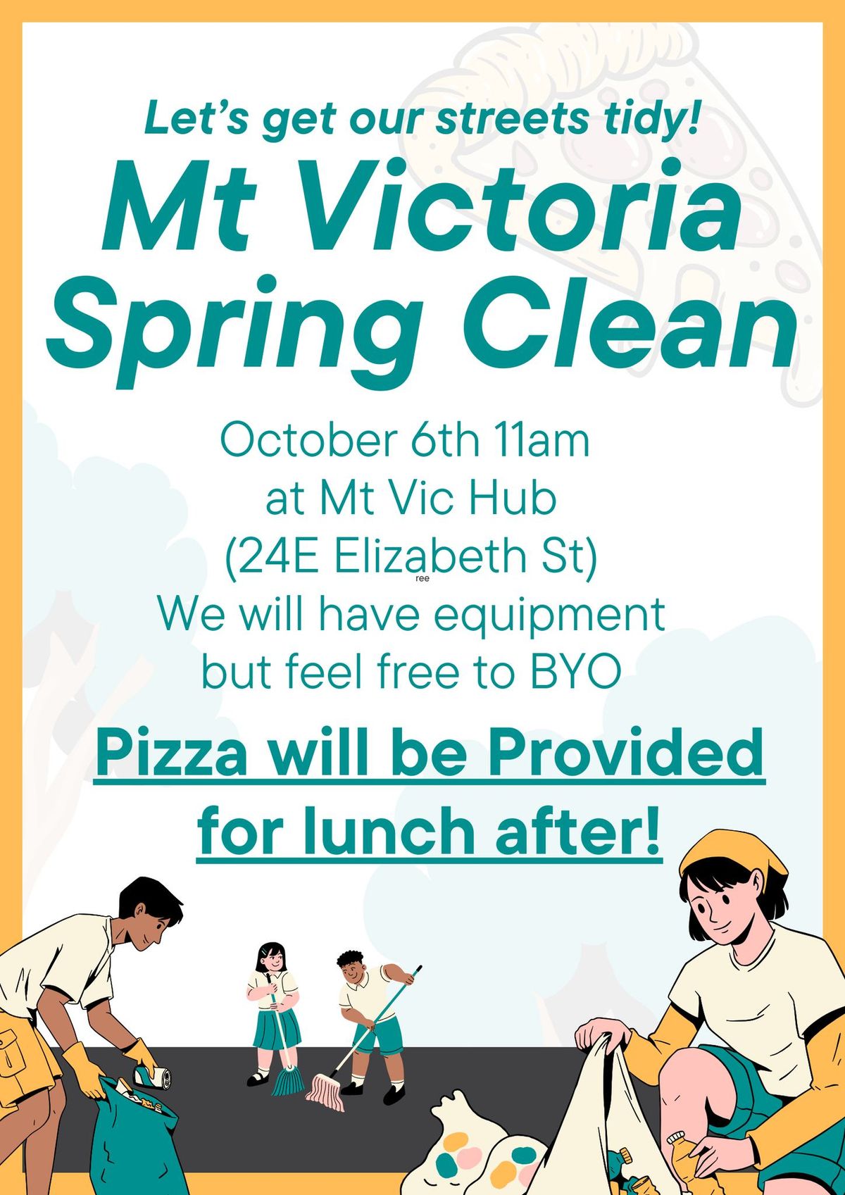 Mt Vic Spring Clean, Street Clean!