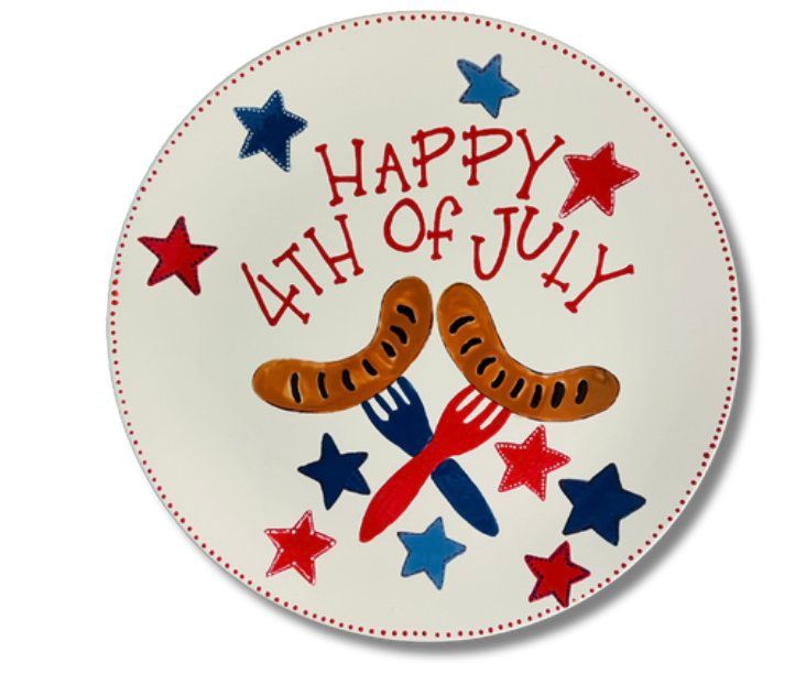 4th of July Celebration Plate