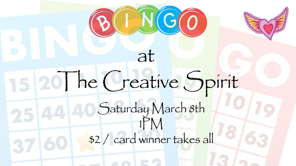 Bingo! at The Creative Spirit