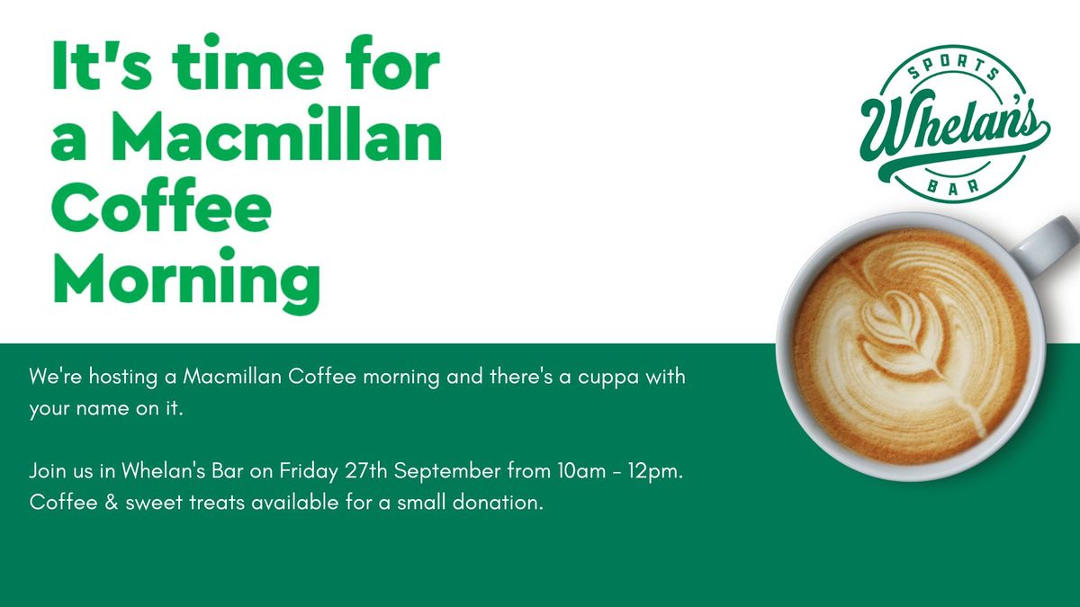 Macmillan Coffee Morning