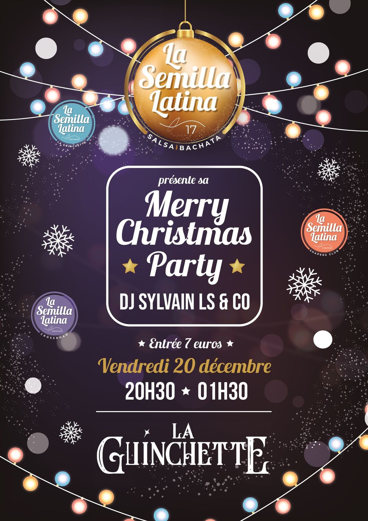 THE LATIN CHRISTMAS PARTY by Semilla Latina (400M2 de parquet de danse)