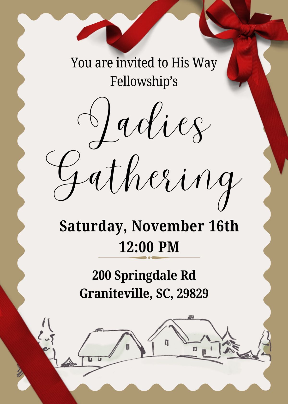 Ladies Gathering Christmas Shoeboxes