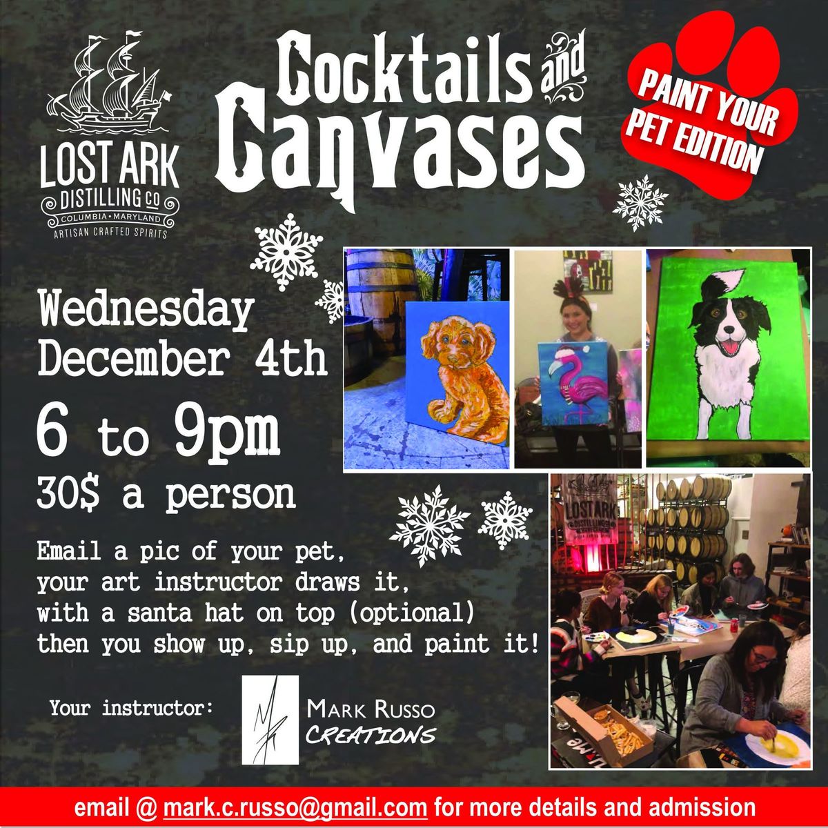 Cocktails & Canvases - Paint Your Pet Night