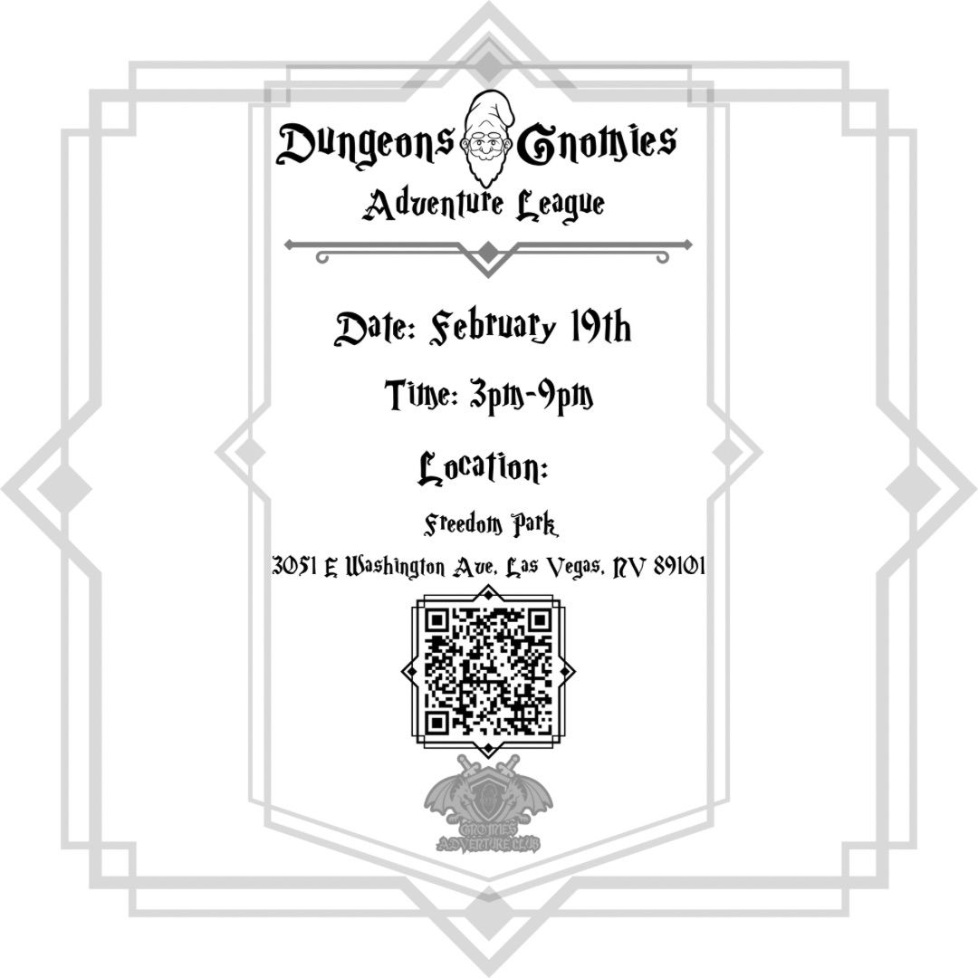 Dungeons & Gnomies Adventure League