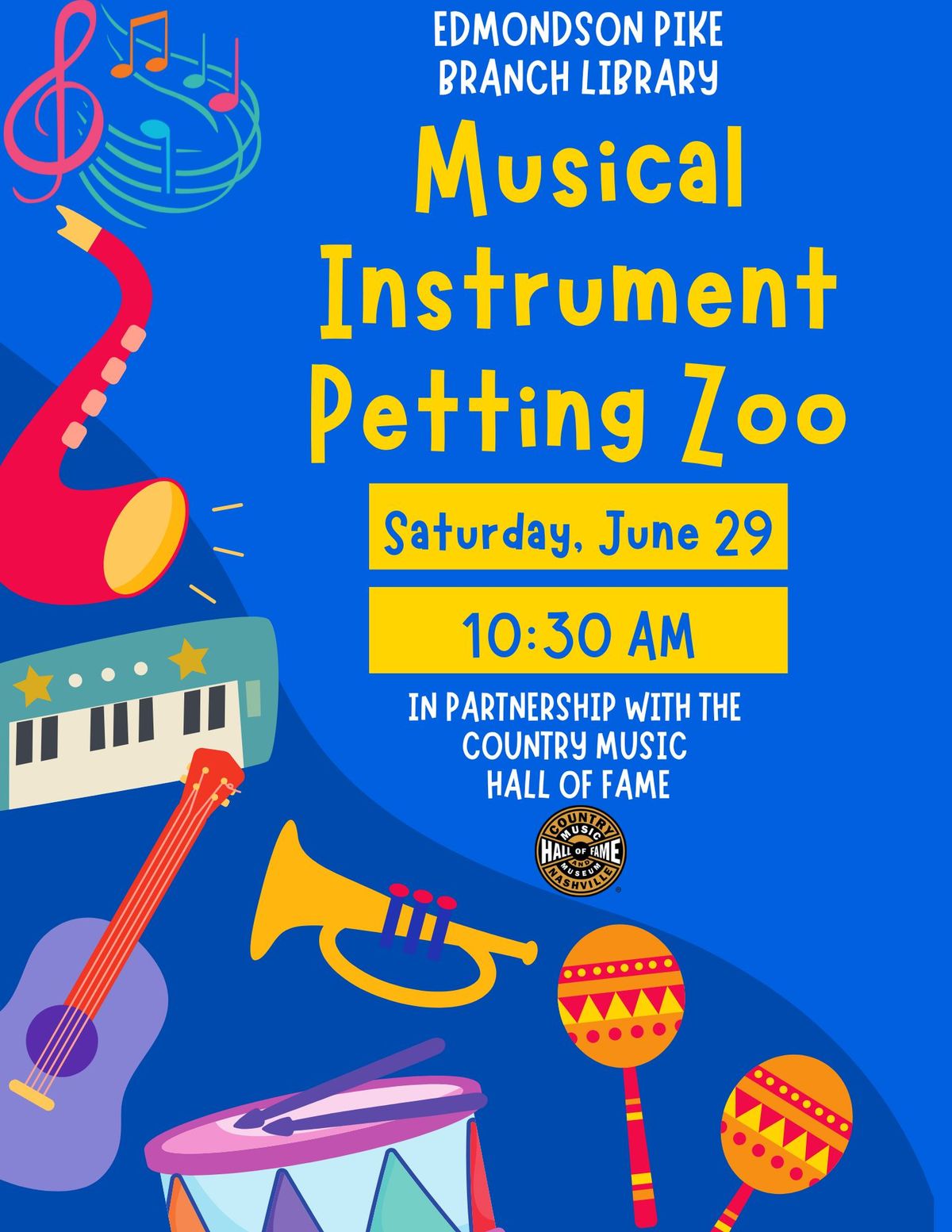 Country Music Hall of Fame: Musical Instrument Petting Zoo
