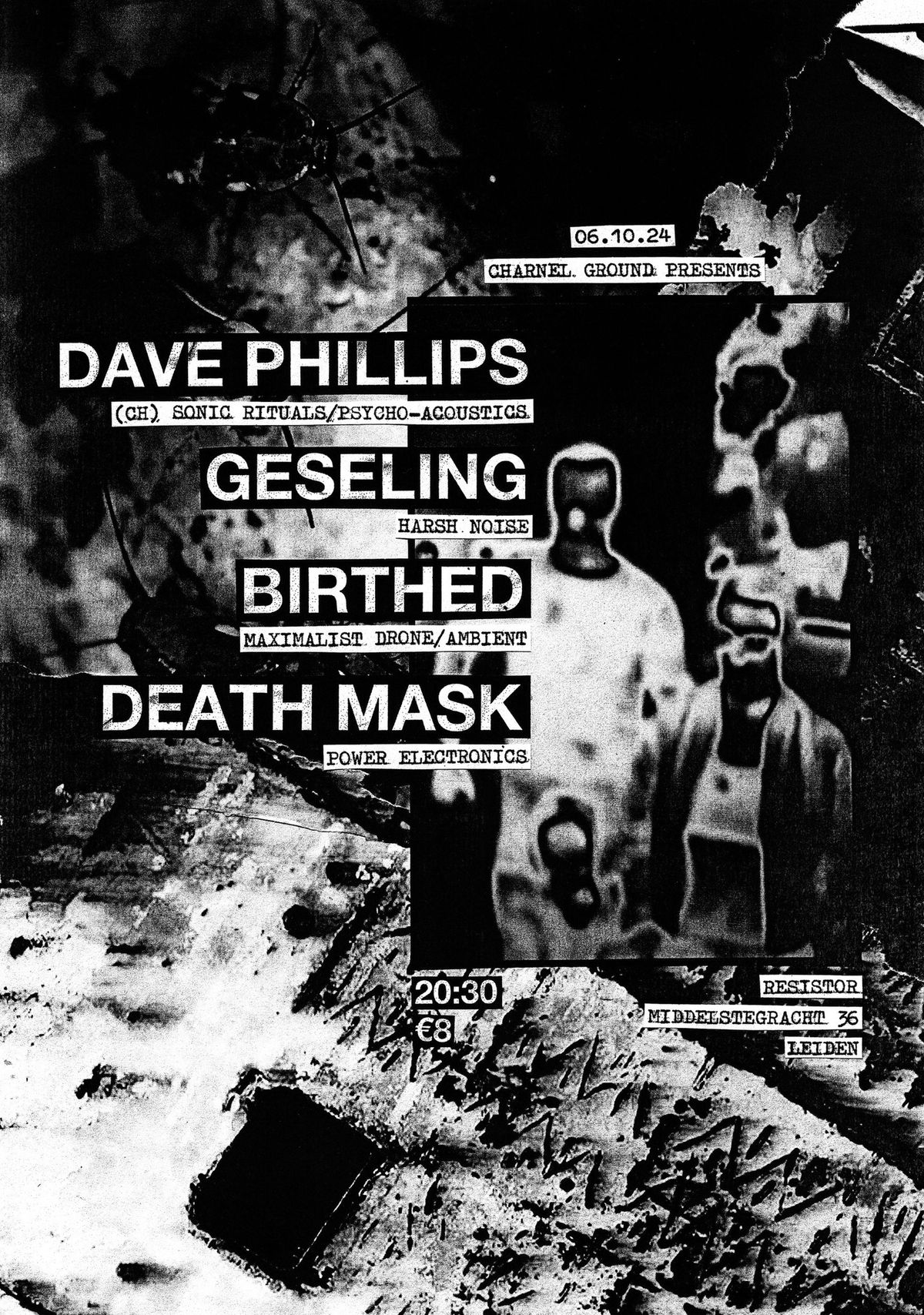 Charnel Ground presents: Dave Phillips (CH), Geseling, Birthed & Death Mask