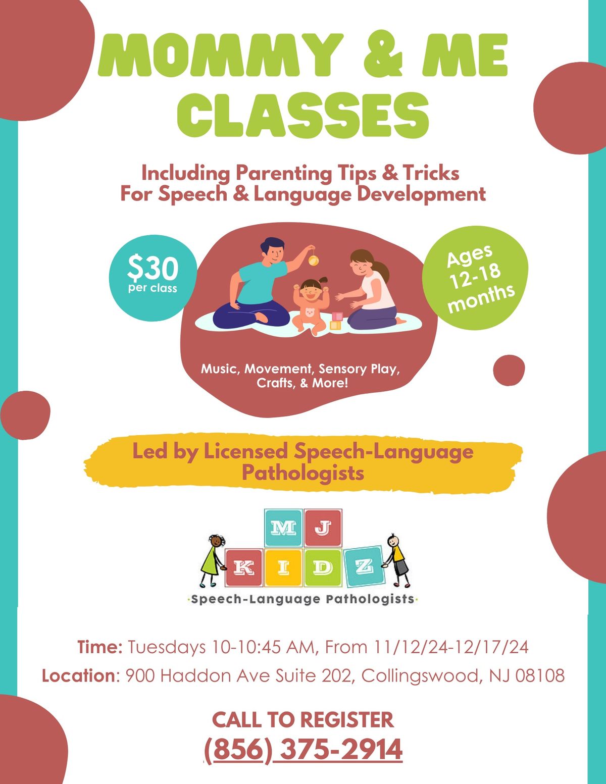 Mommy & Me Classes: Speech & Language Development Tips and Tricks