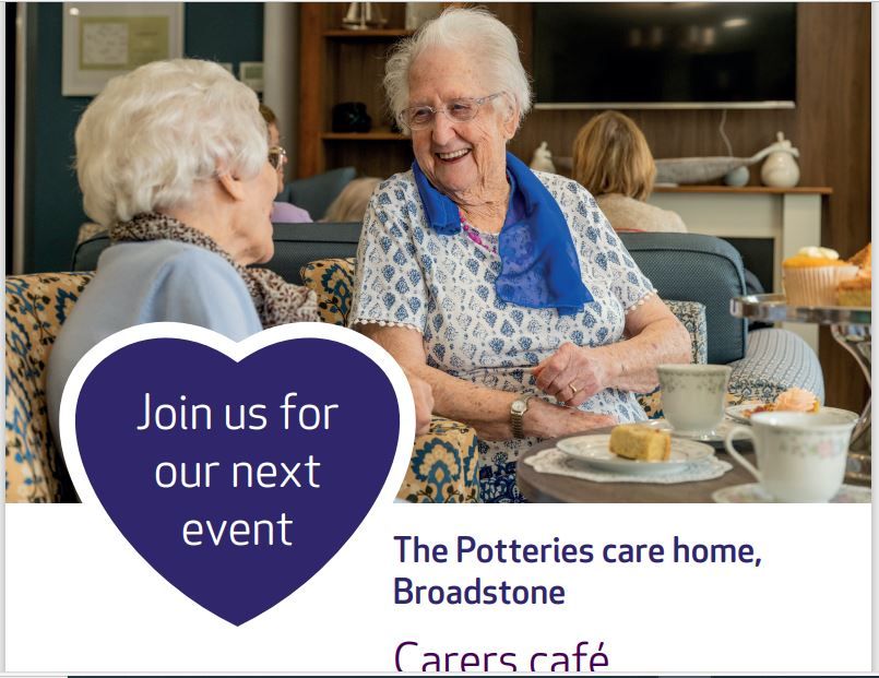 Carers cafe - Monthly Free event at The Potteries open to everyone