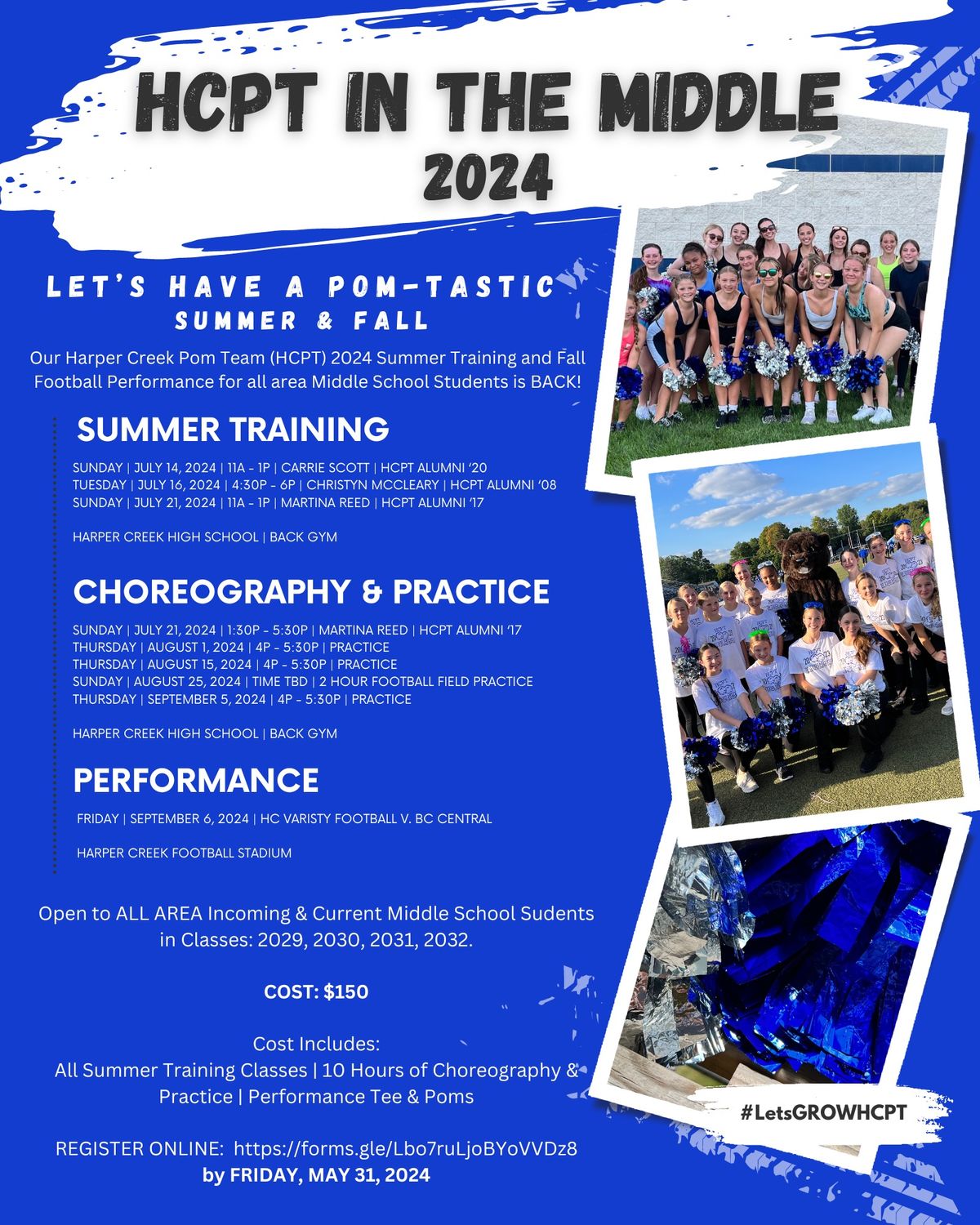 HCPT in the Middle | 2024 | Summer Training & Choreography | Martina Reed  | HCPT Alumni \u201817