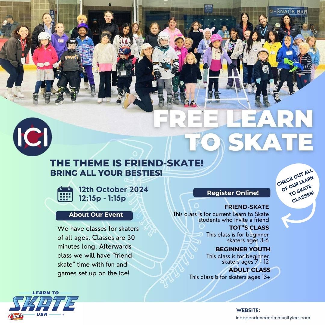 Free Learn to Skate at ICI! 