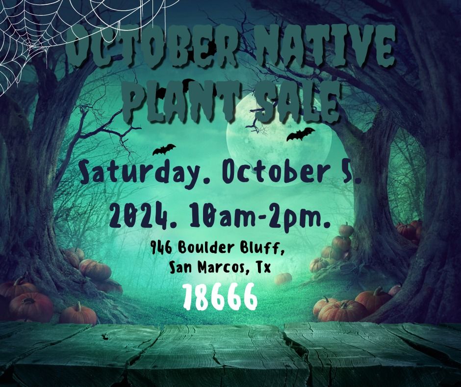 October Native Plant Sale with ERA