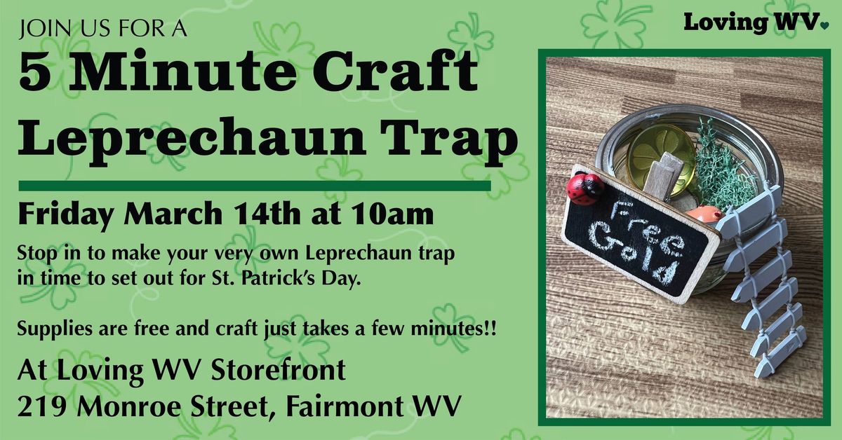 \u2618\ufe0f Leprechaun Trap Free 5-minute Craft \u2618\ufe0f 