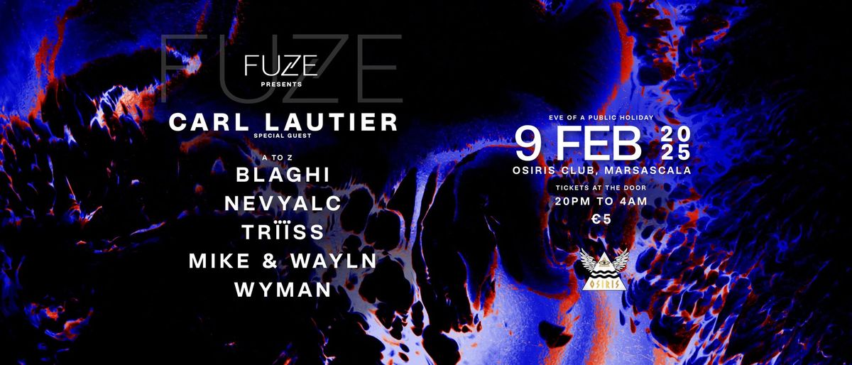 FUZE - 9 FEBRUARY eve of a public holiday