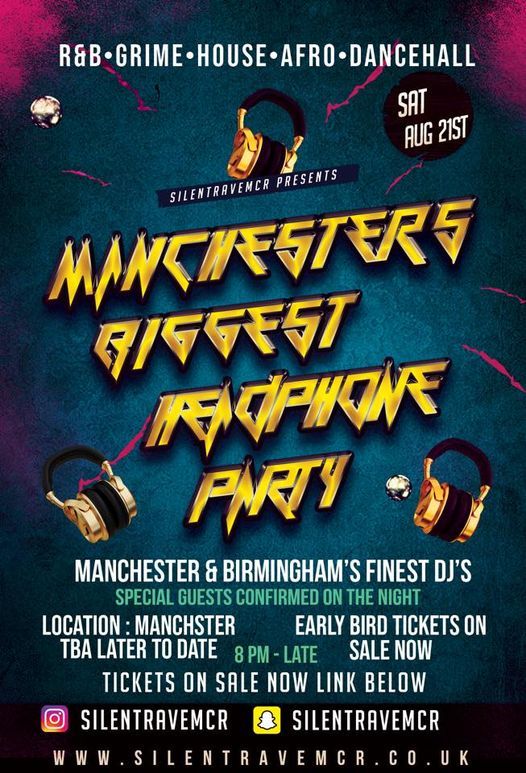 RAVE IN SILENCE 2021 - MANCHESTER\u2019S BIGGEST HEADPHONE PARTY