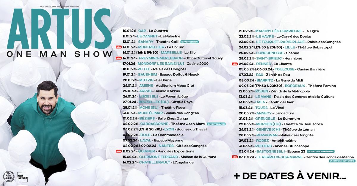 ARTUS \u2022 PALAIS NIKA\u00cfA - NICE \u2022 15 MARS 2025