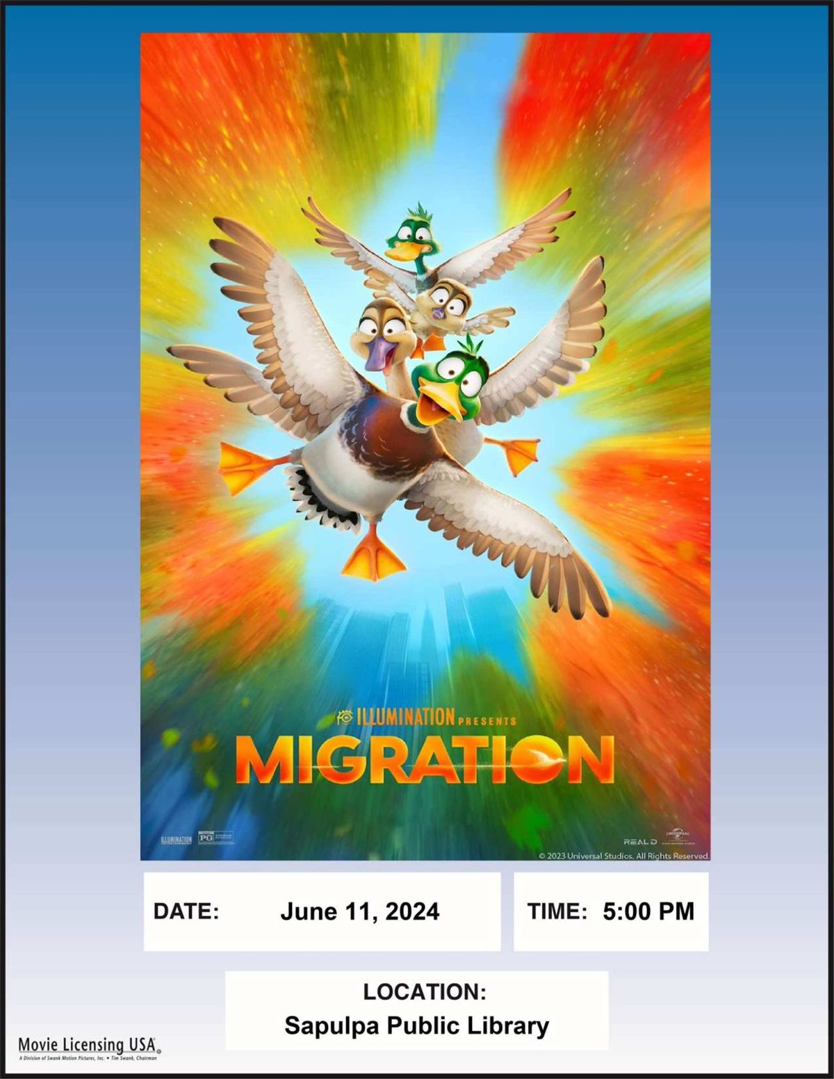 "Migration" - Family Movie Matinee