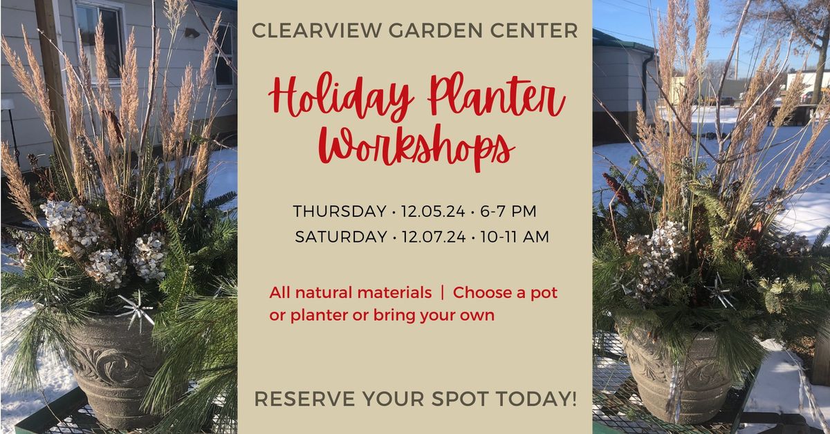 Holiday Planter Workshops