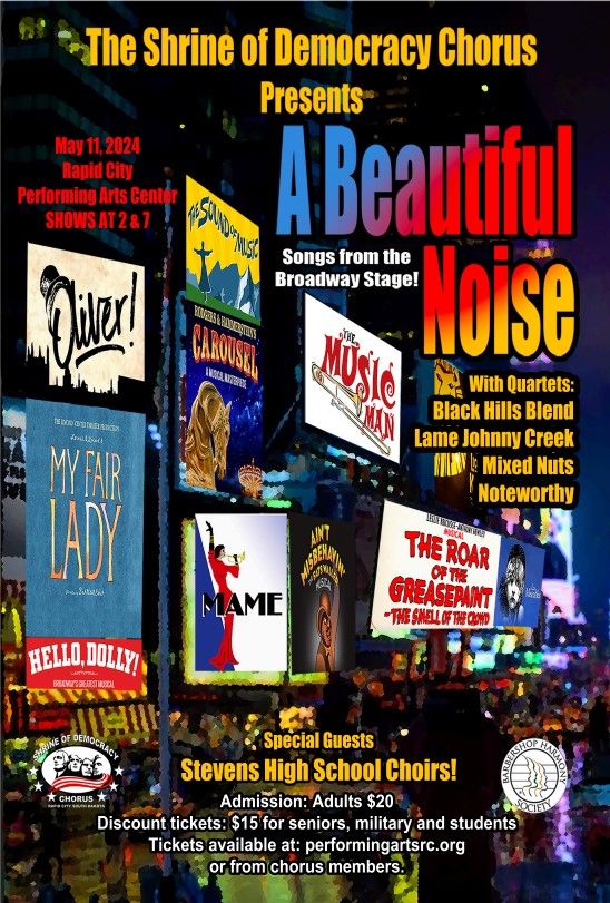 The Shrine of Democracy Chorus Presents A Beautiful Noise: Songs from the Broadway Stage!